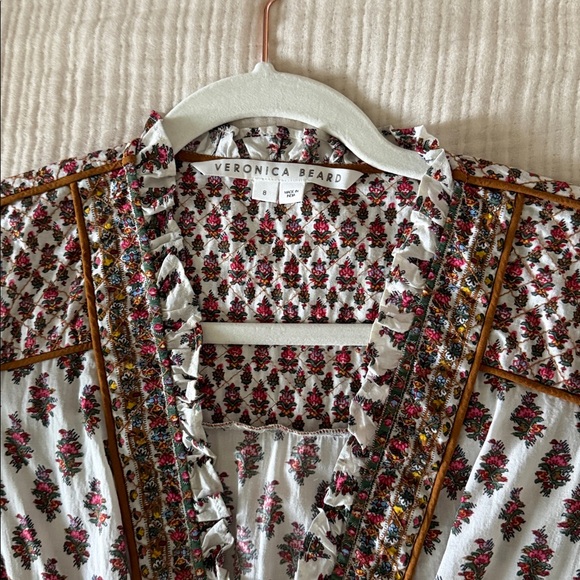 Veronica beard Alessandro Boho midi dress size 8 - Picture 5 of 5